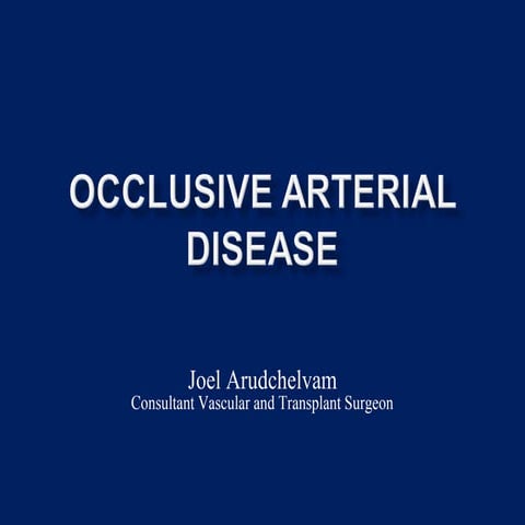 occlusive arterial disease