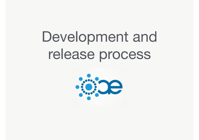 Apereo OAE development and release process