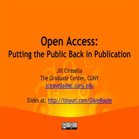 Open Access: Putting the Public Back in Publication