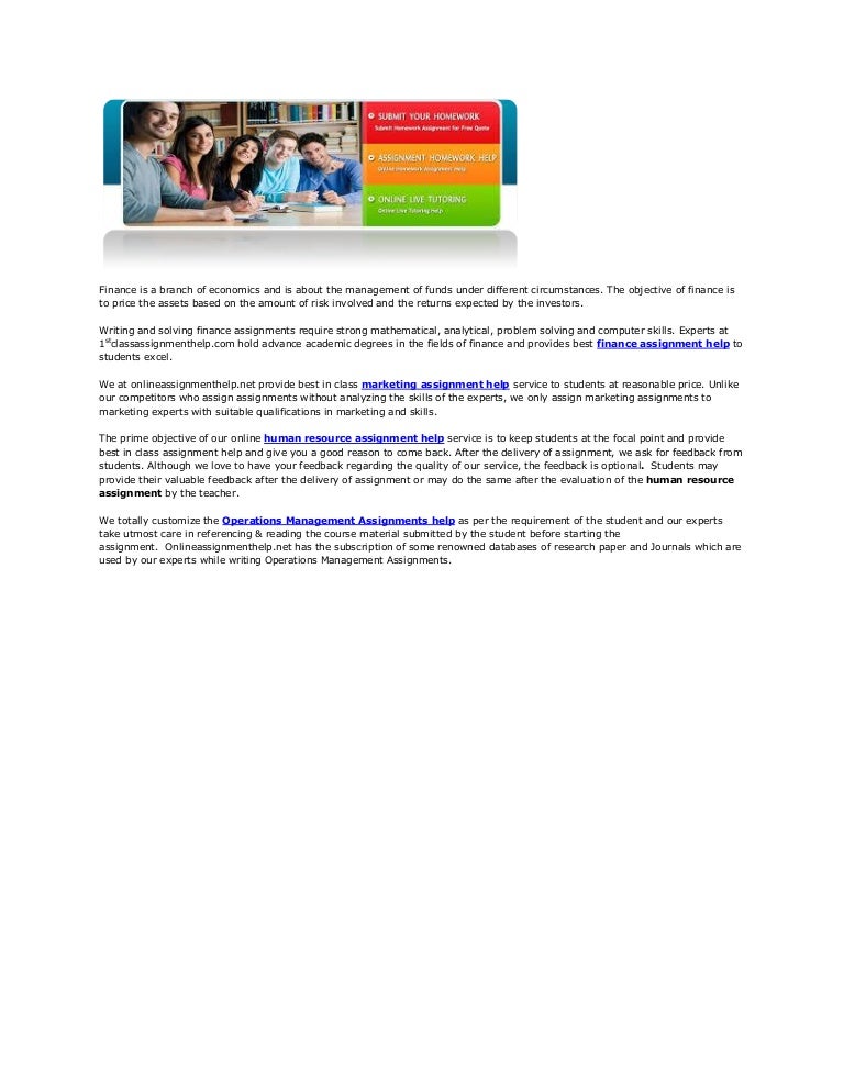 Assignment Help Online - We Can Do Your Homework 24/7 👌