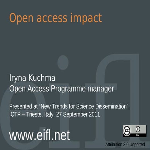 Open access impact