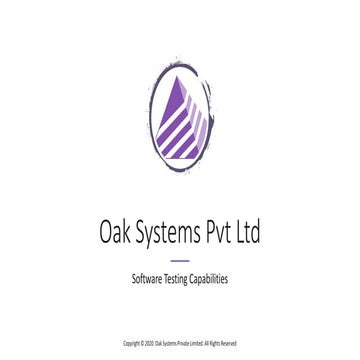 Oaksys Updated Presentation 2020