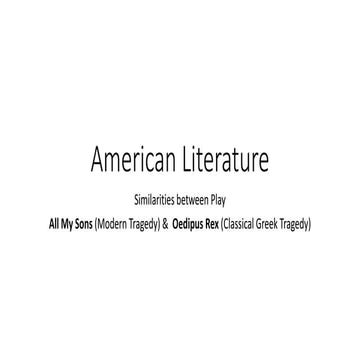 Comparison of ALL MY SONS & OEDIPUS REX-1.pptx