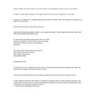 O amor é nobre demais para ficar me...