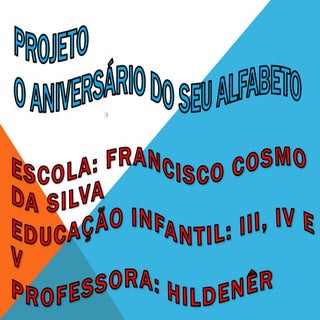 O aniversário do senhor alfabeto