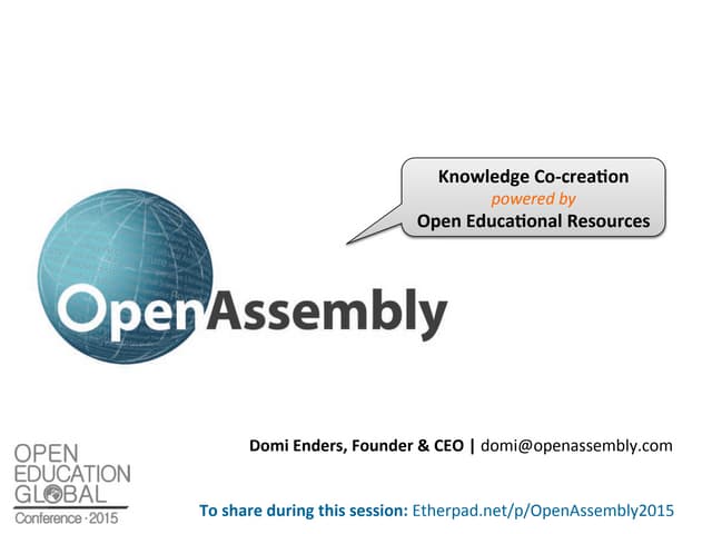 Open Assembly (Global 2015 Action Lab)