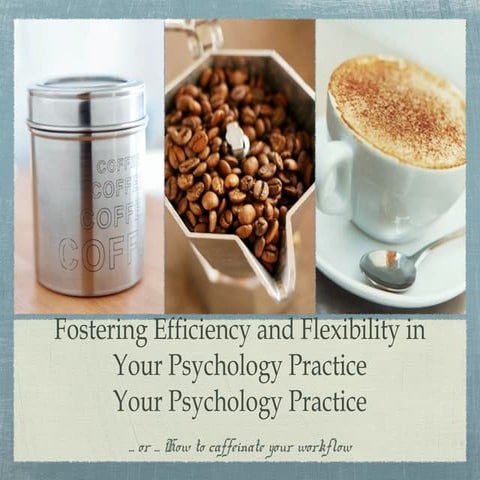 Fostering Efficiency and Flexibility in Your Psychology Practice