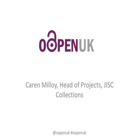 OAPEN-UK presenation at RSP event, 1 june 2012, London