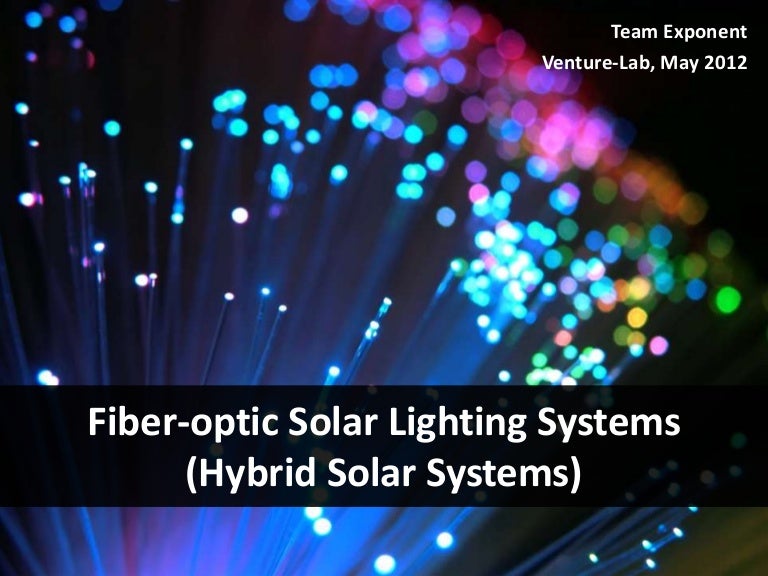Fiberoptic Solar lighting systems