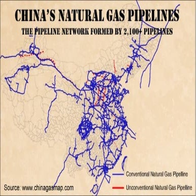 2nd edition china natural gas map | PPT