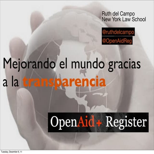 Como mejorar el mundo desde la transparencia