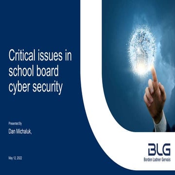 Critical Issues in School Board Cyber Security