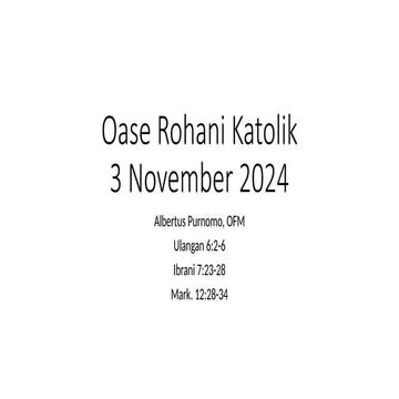 Oase Rohani Katolik 03 November 2024.pptx