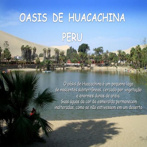 Oásis de Huacachina no Peru