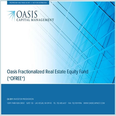 Pitchbook - OFREE4Q2011 (SlideShare Version)