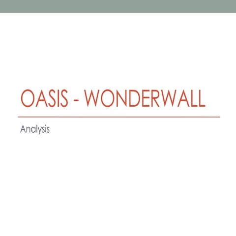 Oasis wonderwall