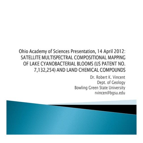 Satellite Multispectral Compositional Mapping of Lake Blooms