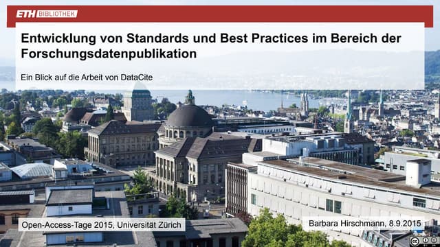 Entwicklung von Standards und Best Practices im Bereich der Forschungsdatenpu...
