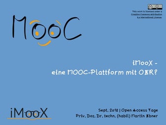 iMooX - eine MOOC-Plattform mit OER?