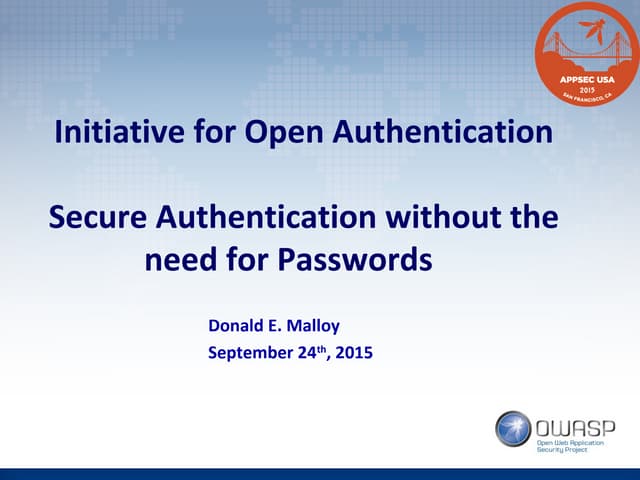Strong Authentication - Open Source