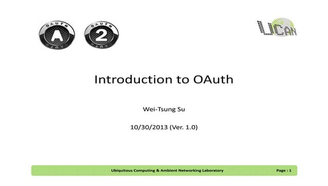 Introduction to OAuth