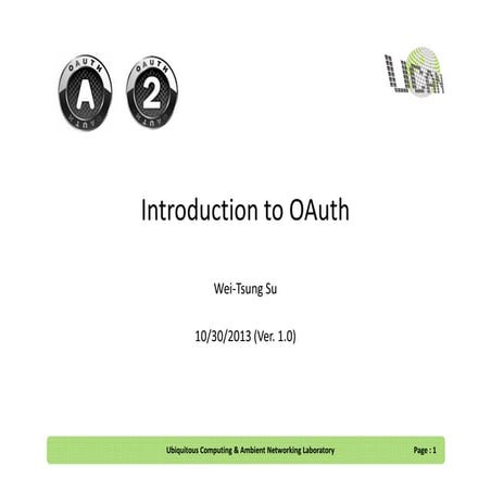 Introduction to OAuth | PPT