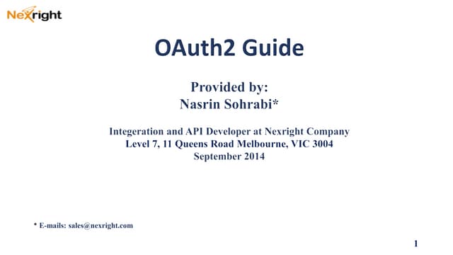 O auth2.0 guide