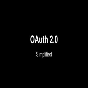 OAuth2   simplified