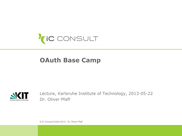 OAuth Base Camp
