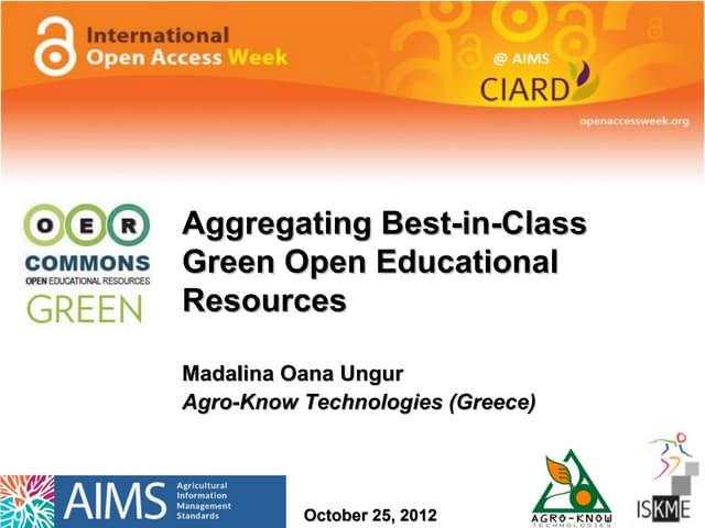 Aggregating Best-in-Class Green Ope...