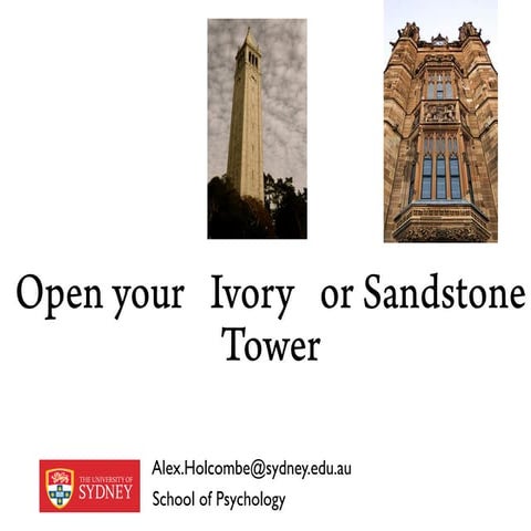Open your Ivory or Sandstone Tower