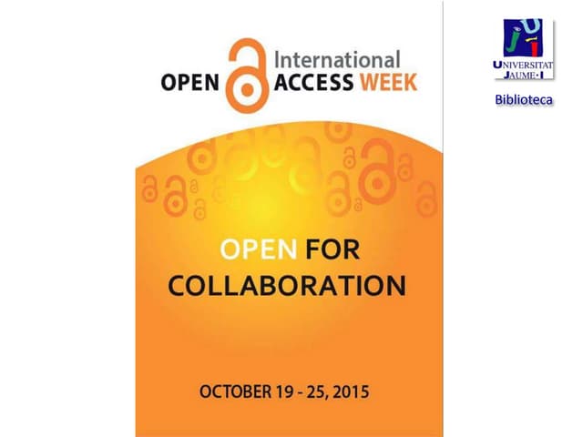 Setmana Accés Obert UJI 2015