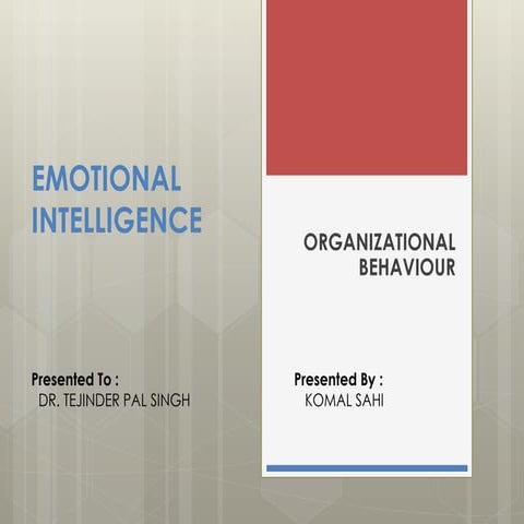 Emotional intelligence