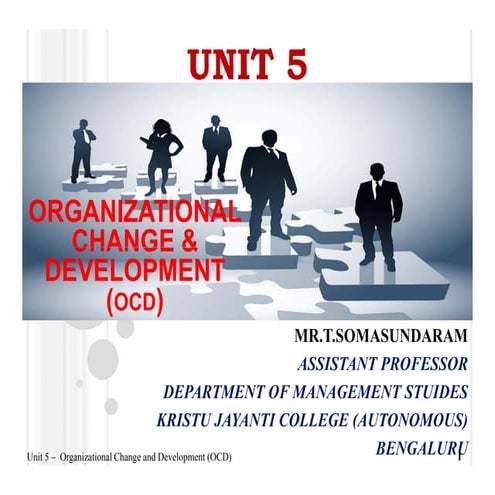 Organization Behaviour - Organization Change and Development