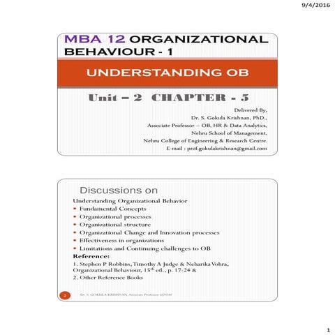 Organizational Behaviour Questions and Answers | PDF