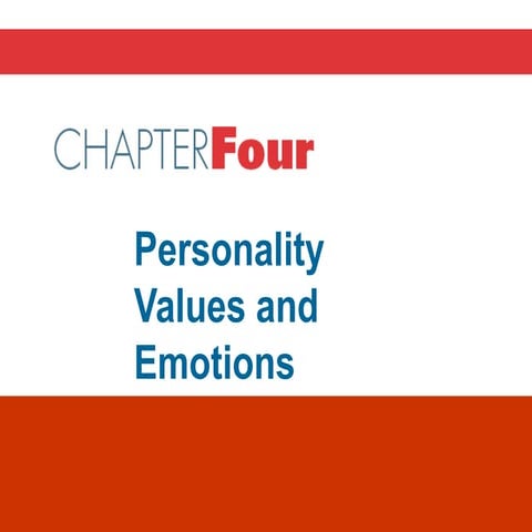 Personality Values and Emotions