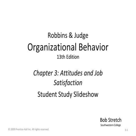 Organizational Behavior Lectures (Ob13 03)