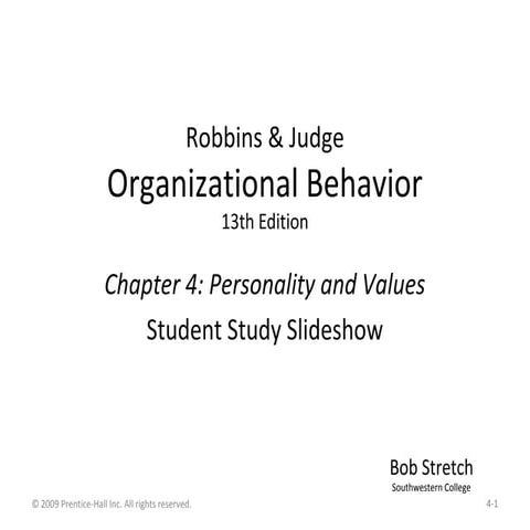 Organizational Behavior Lectures(Ob13 04)