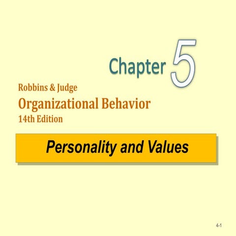 Ob 14e 5 personality &amp; values