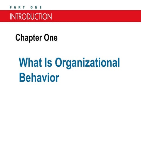 Introduction to SOBC Models Of Organization Behaviour | PPT