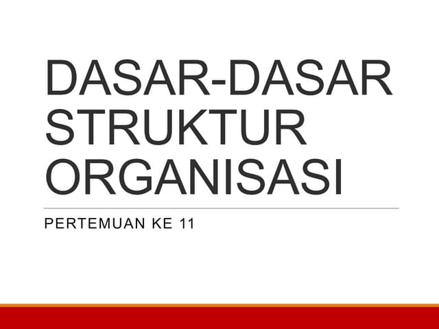Robbins 9 _ Desain dan Struktur Organisasi