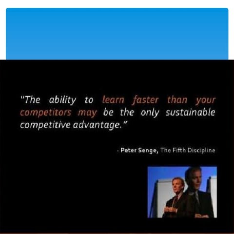 The Art of Managing the Team Learning and Peter Senge's Fifth Discipline