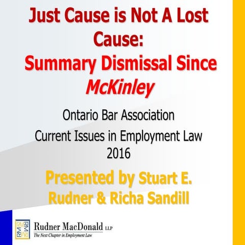 Just Cause is Not a Lost Cause