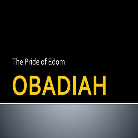 Obadiah | ODP