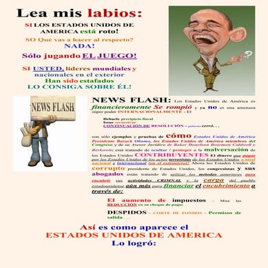 Obama   read my lips -obama fraudgate (spanish)