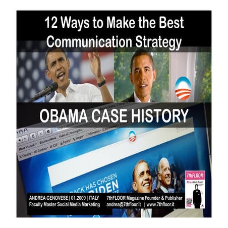 Obama Social Media Marketing & Web Communication Strategy