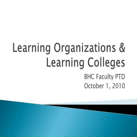 Learning Centered College