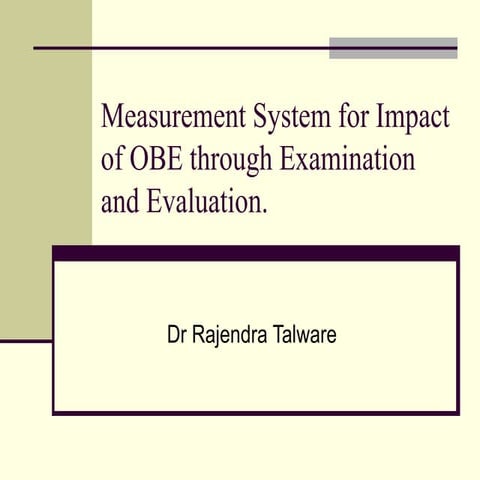 OBE Impact Measurement.ppt