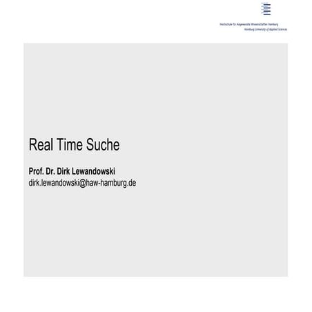 Real Time Suche