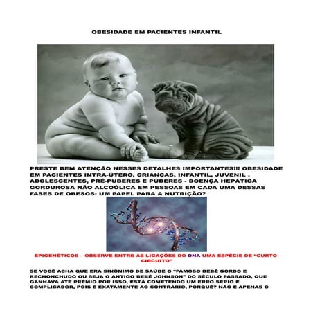 OBESIDADE EM PACIENTES INFANTIL
